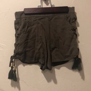 SHORTS WITH SIDE LACE-UP